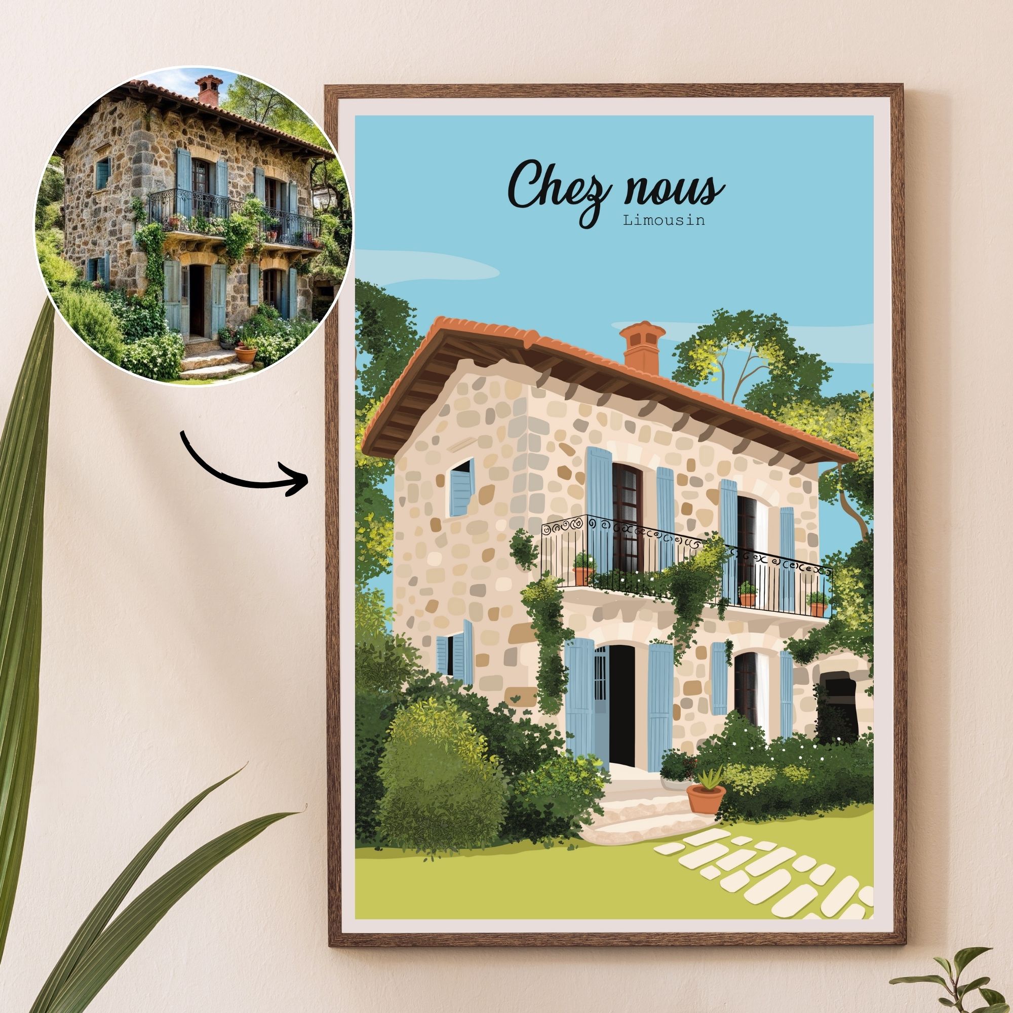 portrait personnalisé de maison - souvenir